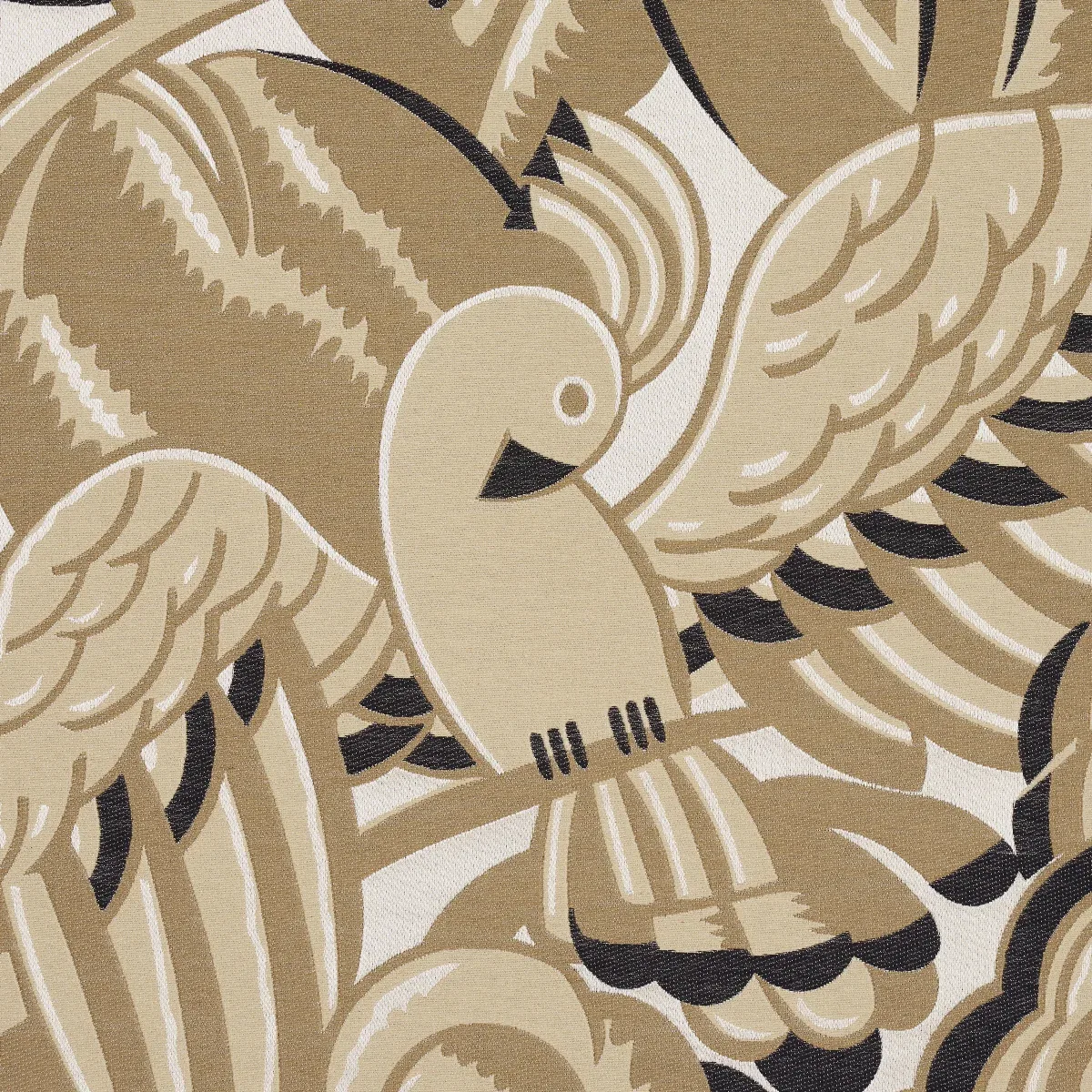 PARROTS MODERNE Fabric – SANDSTONE | Schumacher | Wallpaper PARROTS MODERNE fabric SANDSTONE color by Schumacher