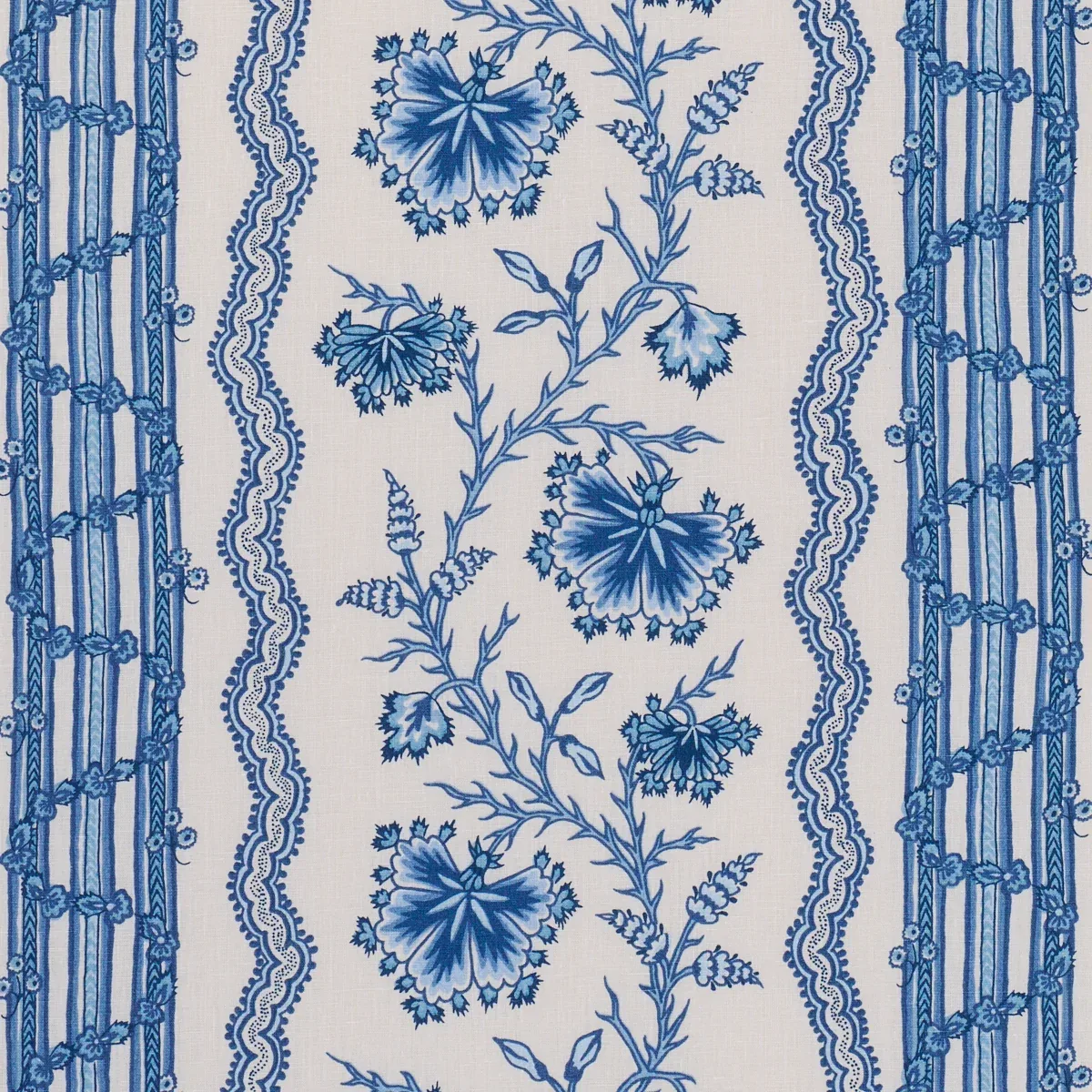 182712 | PARVATI FLORAL STRIPE – DELFT