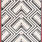 PARVIN VELVET Fabric – BLACK AND IVORY | Schumacher | Wallpa PARVIN VELVET fabric BLACK AND IVORY color by Schumacher