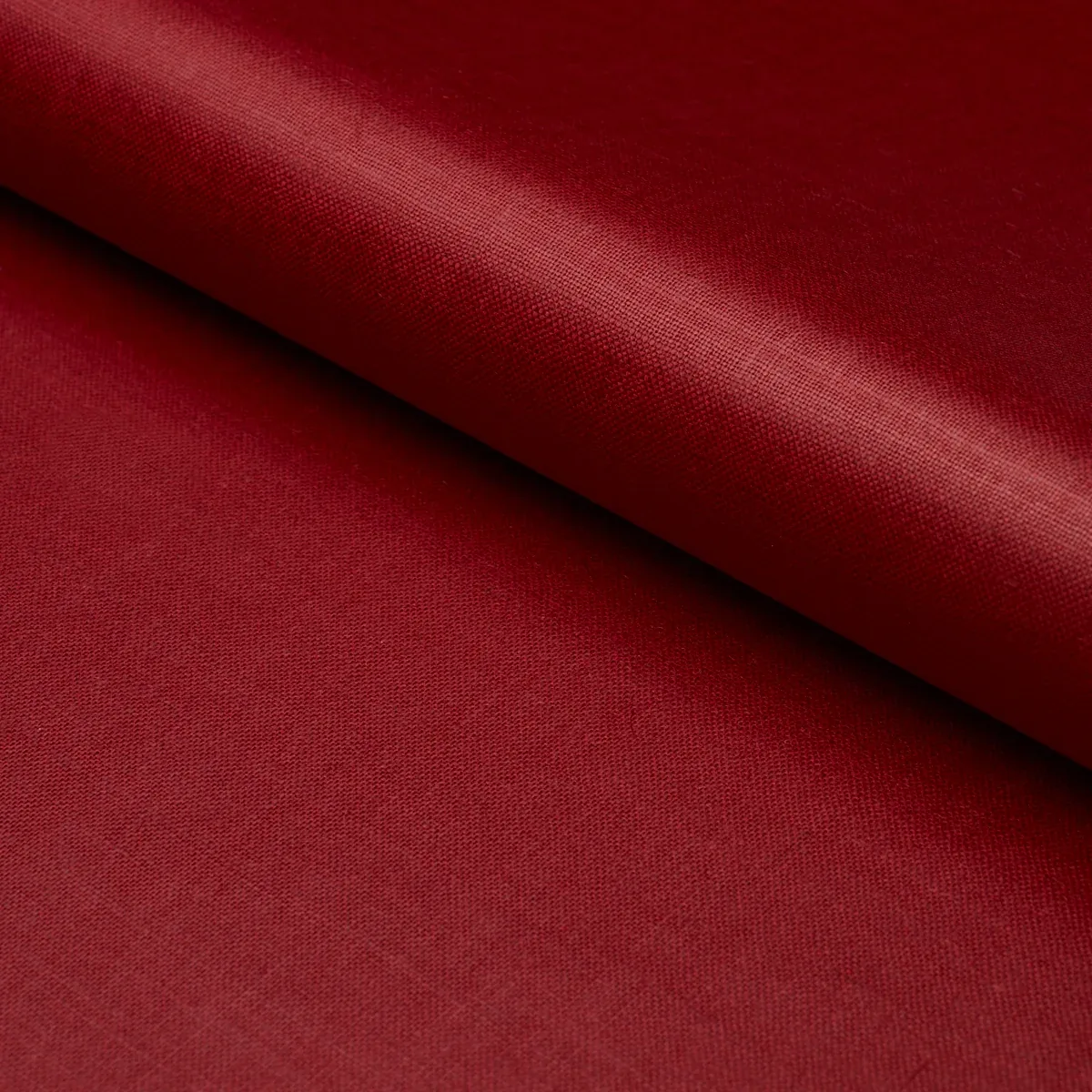 PATENT LINEN fabric RED color by Schumacher