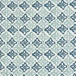 Pattee Hand Block Print Fabric – BLUE | Schumacher | Wallpap Pattee Hand Block Print fabric BLUE color by Schumacher