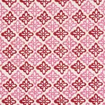 Pattee Hand Block Print fabric PINK color by Schumacher