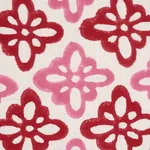 Pattee Hand Block Print fabric PINK color by Schumacher
