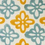 Pattee Hand Block Print fabric TURMERIC color by Schumacher