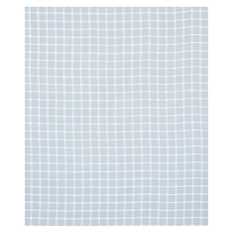PAULINE CHECK CASEMENT fabric CHAMBRAY color by Schumacher