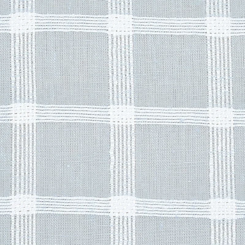 PAULINE CHECK CASEMENT fabric CHAMBRAY color by Schumacher