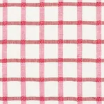 PAULINE CHECK CASEMENT fabric ROSE color by Schumacher