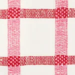 PAULINE CHECK CASEMENT fabric ROSE color by Schumacher