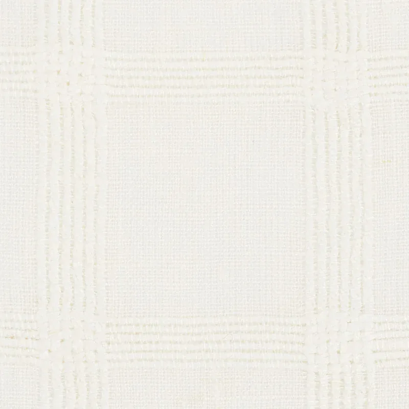 PAULINE CHECK CASEMENT Fabric – WHITEWORK | Schumacher | Wal PAULINE CHECK CASEMENT fabric WHITEWORK color by Schumacher