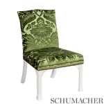 PAVIA SILK VELVET Fabric – OLIVINE | Schumacher | Wallpaper PAVIA SILK VELVET fabric OLIVINE color by Schumacher