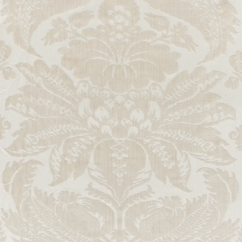 PAVIA SILK VELVET fabric PLATINUM color by Schumacher