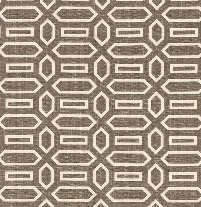 PAVILION fabric BERBER BROWN color by Schumacher