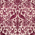 PAVONE VELVET fabric GARNET color by Schumacher