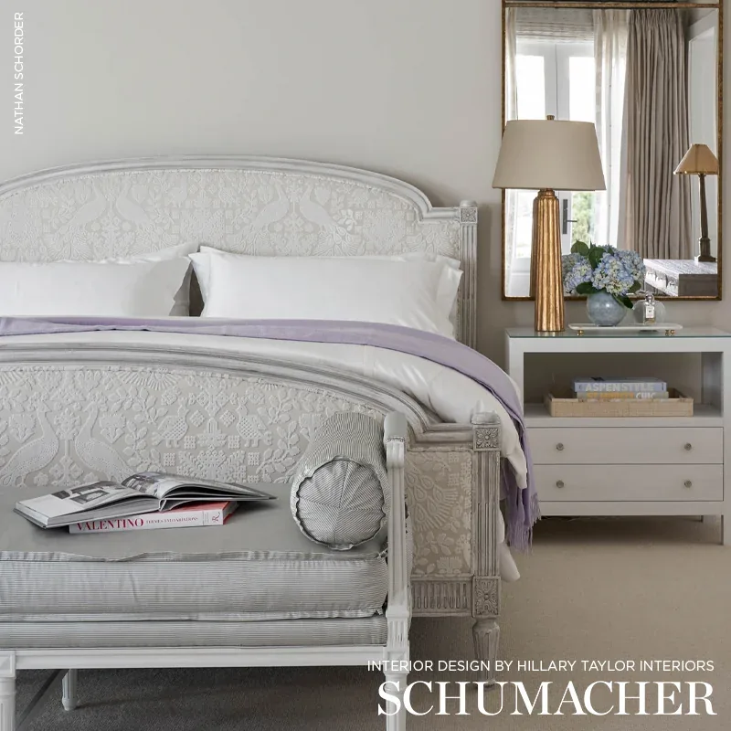 PAVONE VELVET Fabric – OPAL | Schumacher | Wallpaper Twins PAVONE VELVET fabric OPAL color by Schumacher