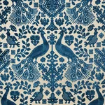 PAVONE VELVET Fabric – PEACOCK | Schumacher | Wallpaper Twin PAVONE VELVET fabric PEACOCK color by Schumacher