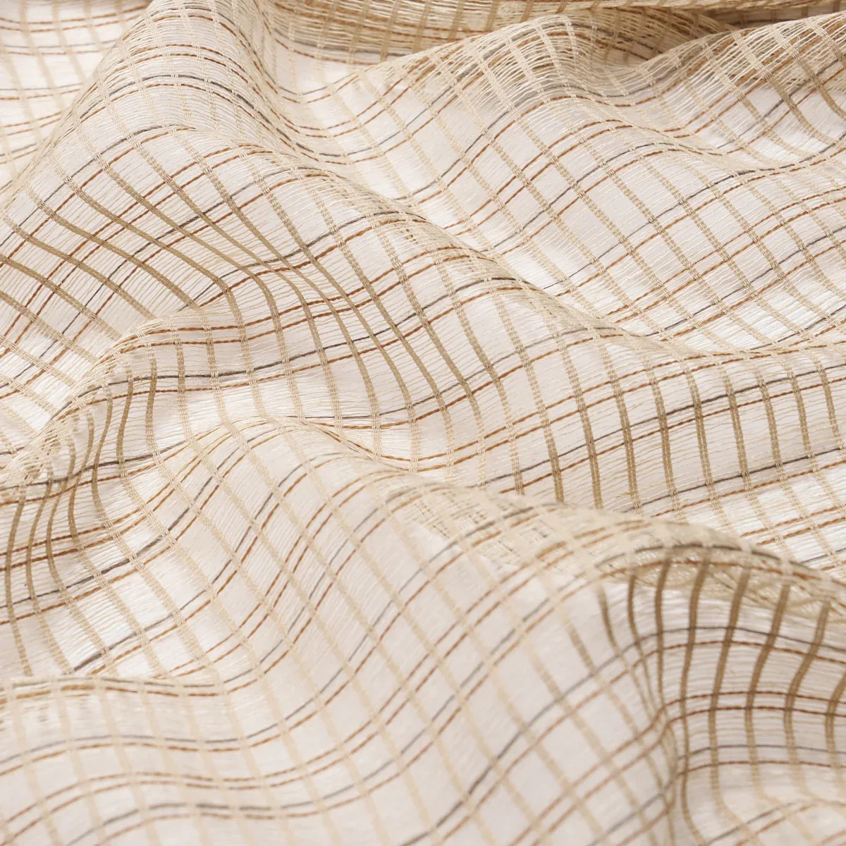 PAYTON LINEN SHEER GRID Fabric – NATURAL | Schumacher | Wall PAYTON LINEN SHEER GRID fabric NATURAL color by Schumacher