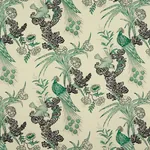 PEACOCK Fabric – EMERALD | Schumacher | Wallpaper Twins PEACOCK fabric EMERALD color by Schumacher