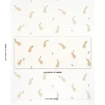 PEARS HAND BLOCK PRINT fabric BUFF AND SAGE ON WHITE color by Schumacher