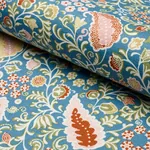 PEGGY PAISLEY fabric AZURE color by Schumacher