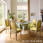 PEGGY PAISLEY fabric AZURE color by Schumacher
