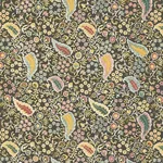 PEGGY PAISLEY fabric GRAPHITE color by Schumacher