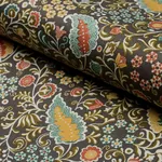 PEGGY PAISLEY fabric GRAPHITE color by Schumacher