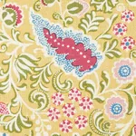 PEGGY PAISLEY fabric LEMONADE color by Schumacher