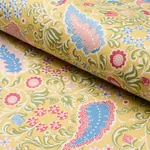 PEGGY PAISLEY fabric LEMONADE color by Schumacher