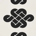 PENELOPE KNOT fabric BLACK color by Schumacher