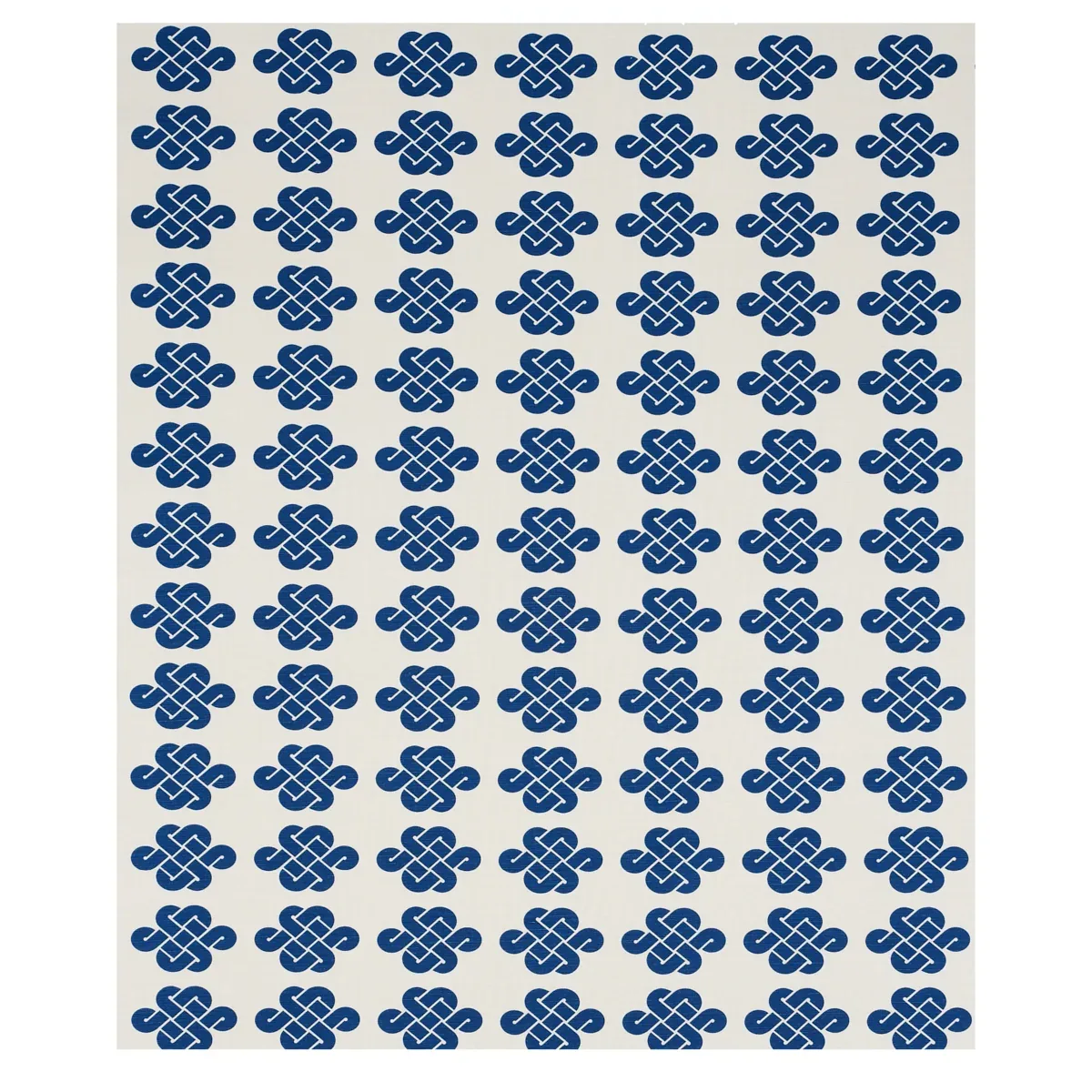PENELOPE KNOT fabric BLUE color by Schumacher