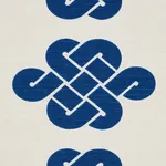 PENELOPE KNOT fabric BLUE color by Schumacher