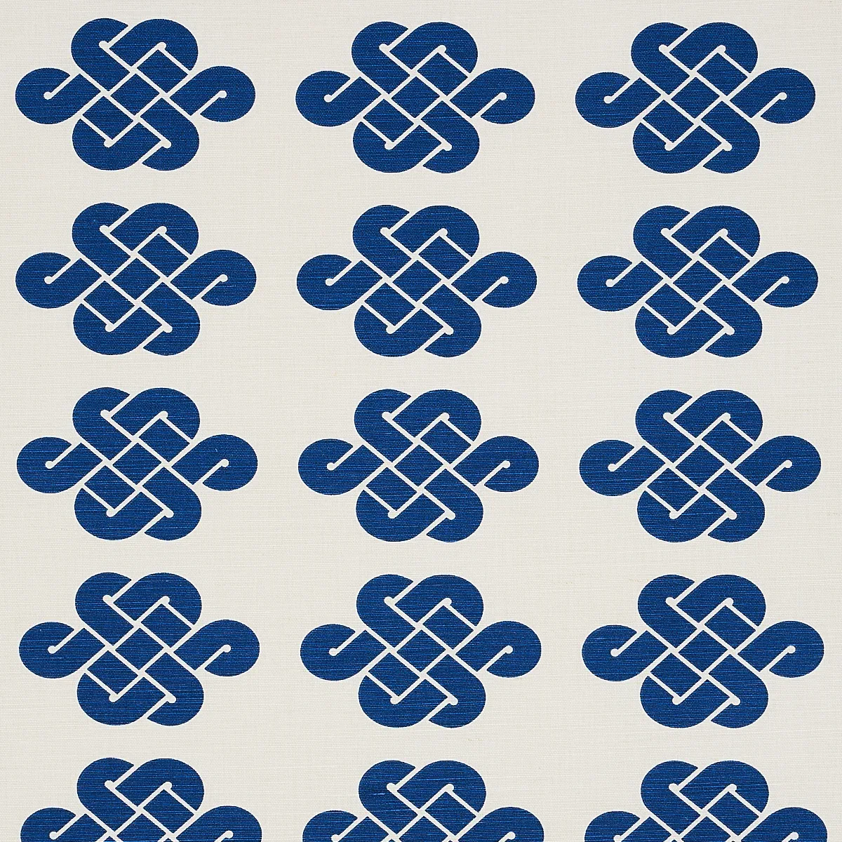 PENELOPE KNOT fabric BLUE color by Schumacher