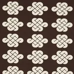 PENELOPE KNOT fabric BROWN color by Schumacher
