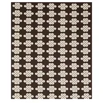 PENELOPE KNOT fabric BROWN color by Schumacher