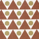 PENNANT fabric TERRACOTTA color by Schumacher