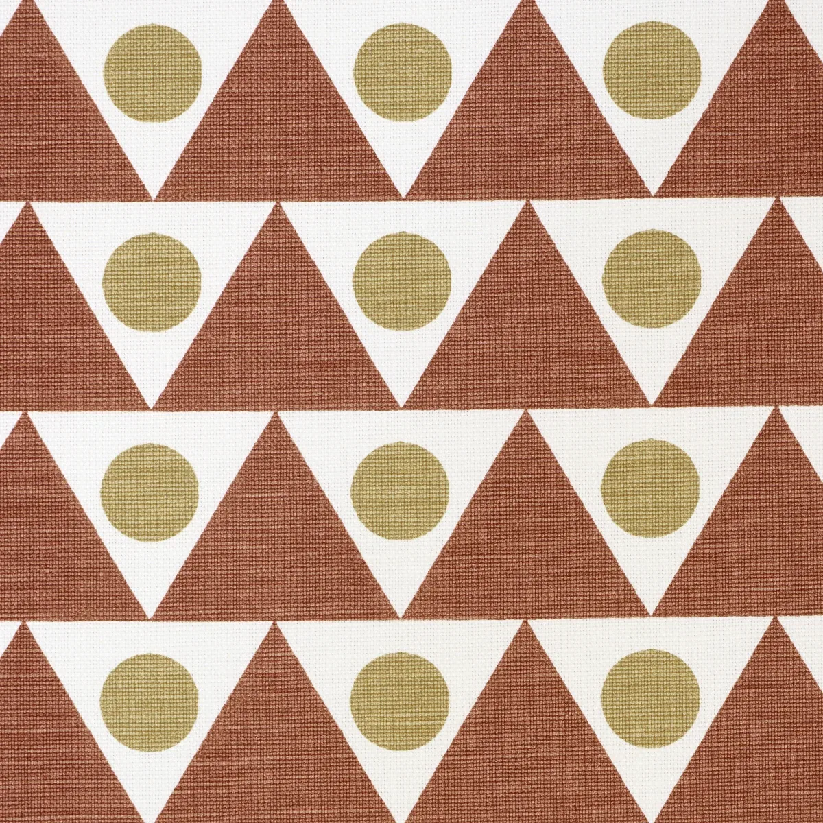 PENNANT fabric TERRACOTTA color by Schumacher