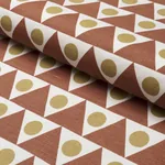 PENNANT fabric TERRACOTTA color by Schumacher
