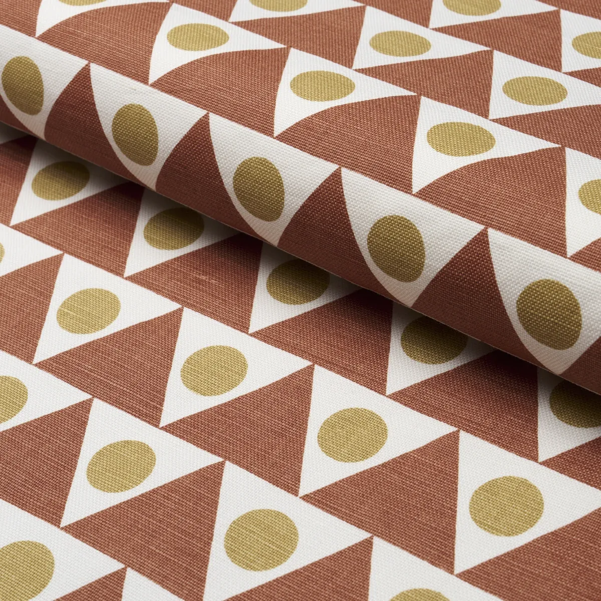 PENNANT fabric TERRACOTTA color by Schumacher