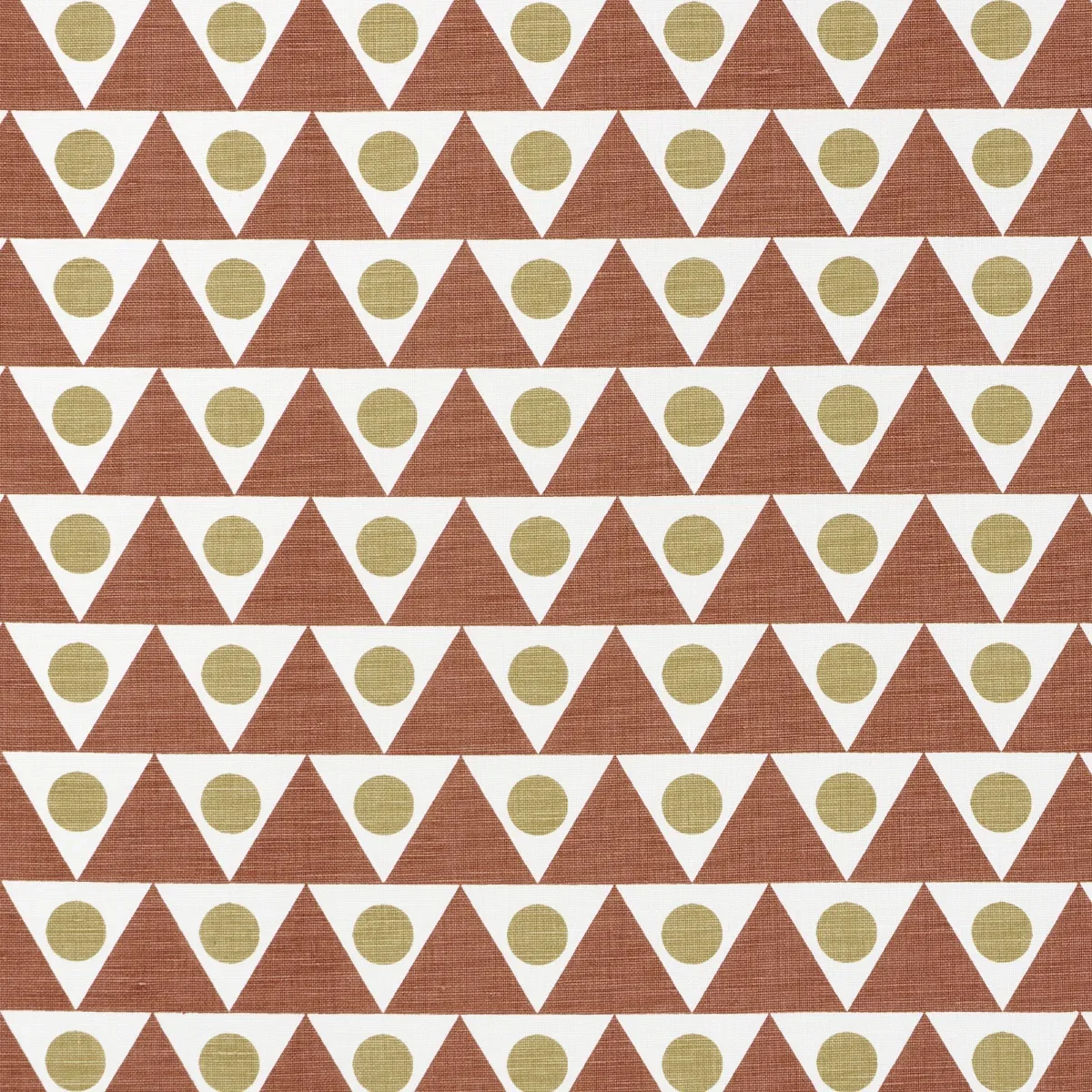 PENNANT fabric TERRACOTTA color by Schumacher