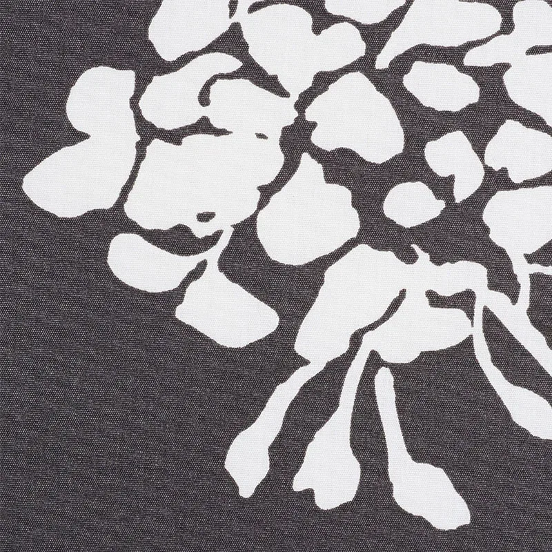 PENNICK CHINTZ Fabric – BLACK | Schumacher | Wallpaper Twins PENNICK CHINTZ fabric BLACK color by Schumacher