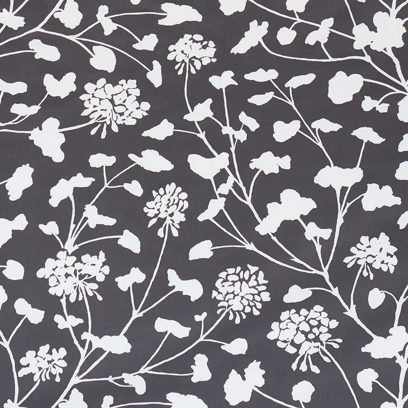PENNICK CHINTZ fabric BLACK color by Schumacher