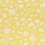 PENNICK CHINTZ fabric YELLOW color by Schumacher