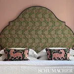 PERSEPHONE Fabric – VERDANT | Schumacher | Wallpaper Twins PERSEPHONE fabric VERDANT color by Schumacher