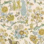 PERSIAN LANCERS fabric CITRON color by Schumacher