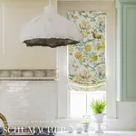 PERSIAN LANCERS fabric CITRON color by Schumacher
