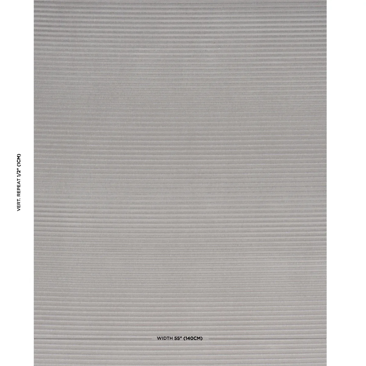 PETITE CHANNELED VELVET fabric OTTER GREY color by Schumacher