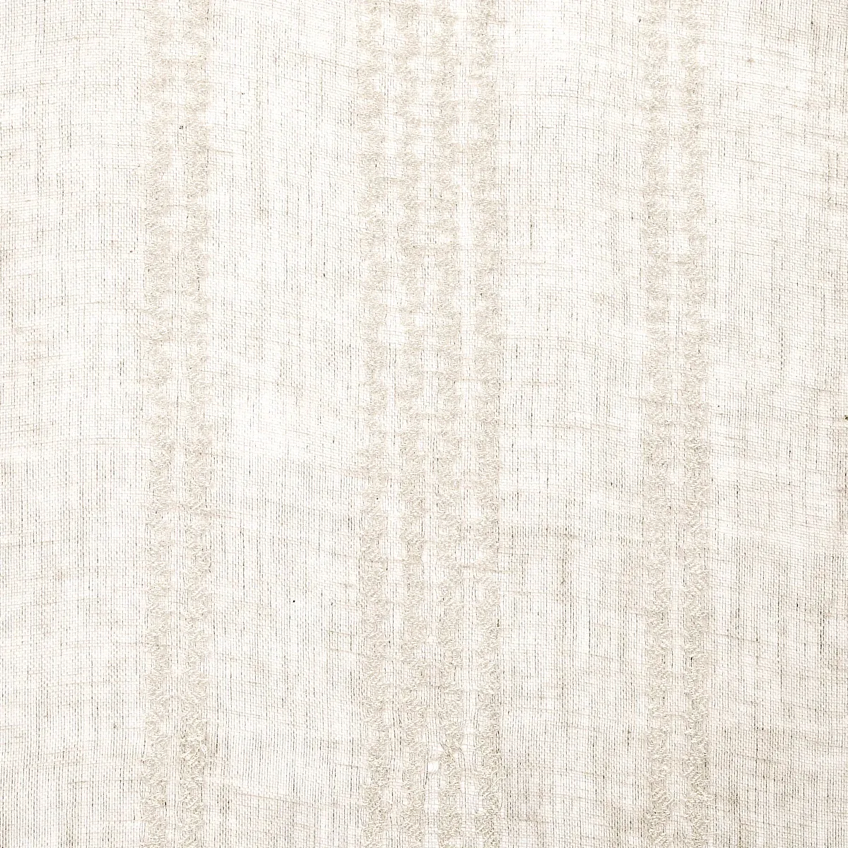 PIERO STRIPE EMBROIDERED SHEER fabric LINEN color by Schumacher