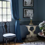 PIET PERFORMANCE LINEN Fabric – HARBOR | Schumacher | Wallpa PIET PERFORMANCE LINEN fabric HARBOR color by Schumacher
