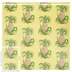 PINEAPPLES CHINTZ Fabric – YELLOW | Schumacher | Wallpaper T PINEAPPLES CHINTZ fabric YELLOW color by Schumacher