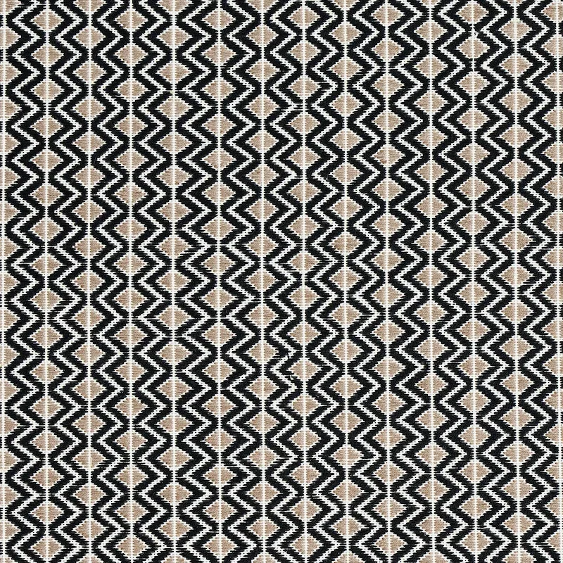 PINULA HAND WOVEN fabric BLACK color by Schumacher